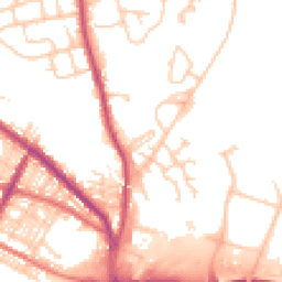 Daytime road noise heatmap for BL8 1AT