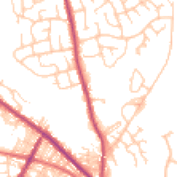 Daytime road noise heatmap for BL8 1AX