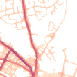 Daytime road noise heatmap for BL8 1BB