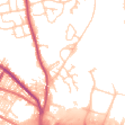 Daytime road noise heatmap for BL8 1BD