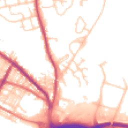 Daytime road noise heatmap for BL8 1BE