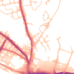 Daytime road noise heatmap for BL8 1BH