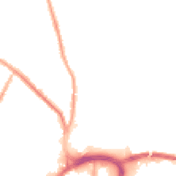 Night-time road noise heatmap for BL8 1BY