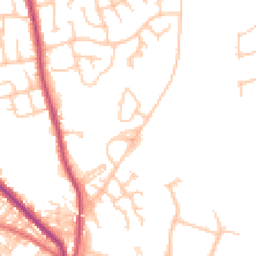 Daytime road noise heatmap for BL8 1BZ