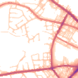 Daytime road noise heatmap for BL8 1DB