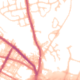 Daytime road noise heatmap for BL8 1DE
