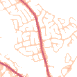 Daytime road noise heatmap for BL8 1DH