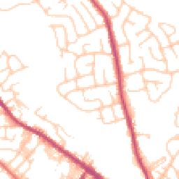 Daytime road noise heatmap for BL8 1DN