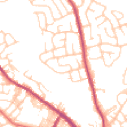 Daytime road noise heatmap for BL8 1DR