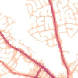 Daytime road noise heatmap for BL8 1DS