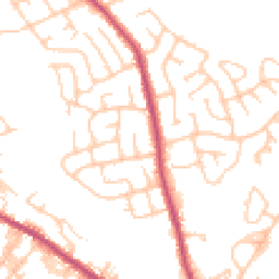 Daytime road noise heatmap for BL8 1DW