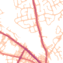 Daytime road noise heatmap for BL8 1DX