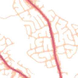Daytime road noise heatmap for BL8 1EB