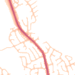 Daytime road noise heatmap for BL8 1JU