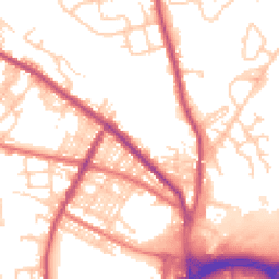 Daytime road noise heatmap for BL8 1ND