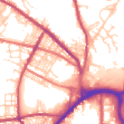 Daytime road noise heatmap for BL8 1NZ