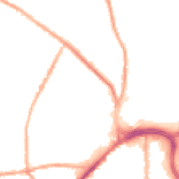 Night-time road noise heatmap for BL8 1NZ