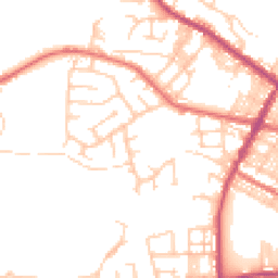 Daytime road noise heatmap for BL8 1QU