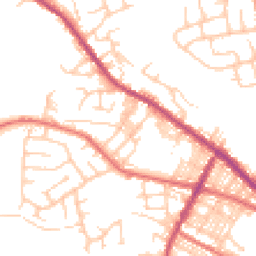 Daytime road noise heatmap for BL8 1SN