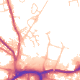 Daytime road noise heatmap for BL8 1UP