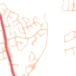 Daytime road noise heatmap for BL8 1XN