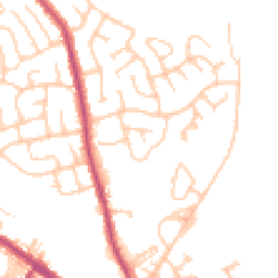 Daytime road noise heatmap for BL8 1XR