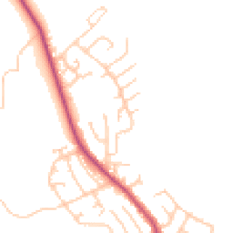 Daytime road noise heatmap for BL8 1YB