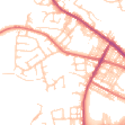 Daytime road noise heatmap for BL8 1YU