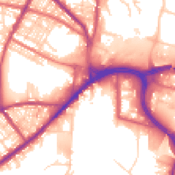 Daytime road noise heatmap for BL8 2AB