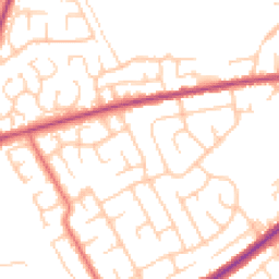 Daytime road noise heatmap for BL8 2HP