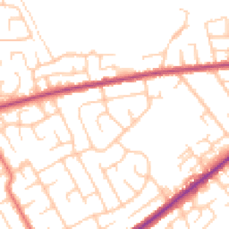 Daytime road noise heatmap for BL8 2LN