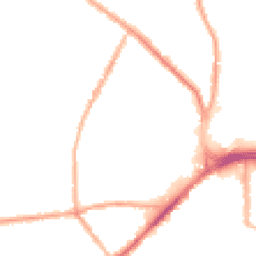 Night-time road noise heatmap for BL8 2QZ