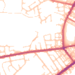 Daytime road noise heatmap for BL8 2RZ