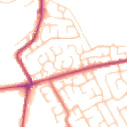 Daytime road noise heatmap for BL8 2TU