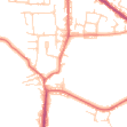 Daytime road noise heatmap for BL8 3AU