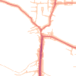 Daytime road noise heatmap for BL8 3AW
