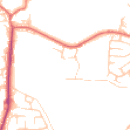Daytime road noise heatmap for BL8 3BF