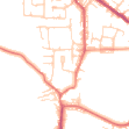 Daytime road noise heatmap for BL8 3BL