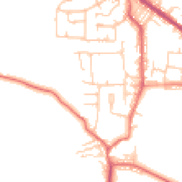 Daytime road noise heatmap for BL8 3BY