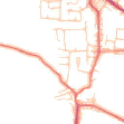 Daytime road noise heatmap for BL8 3DA