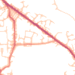 Daytime road noise heatmap for BL8 3DZ