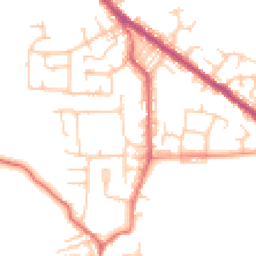 Daytime road noise heatmap for BL8 3JL