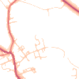 Daytime road noise heatmap for BL8 3NG