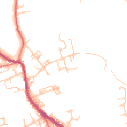 Daytime road noise heatmap for BL8 3NN