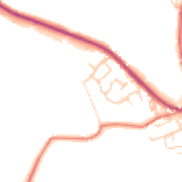 Daytime road noise heatmap for BL8 3PE