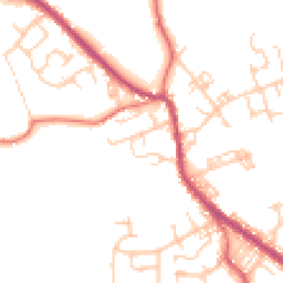 Daytime road noise heatmap for BL8 3SE