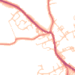 Daytime road noise heatmap for BL8 4AF