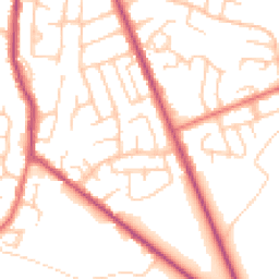 Daytime road noise heatmap for BL8 4DL