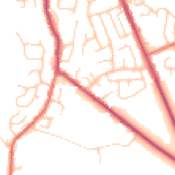 Daytime road noise heatmap for BL8 4DN