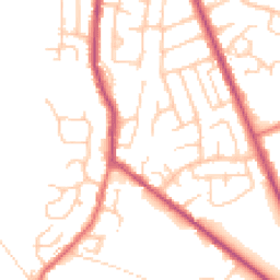 Daytime road noise heatmap for BL8 4DU